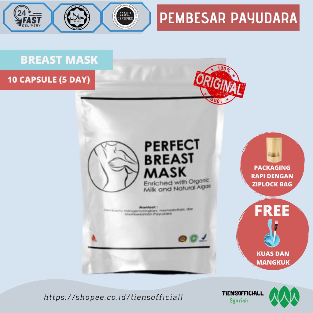 PEMBESAR PAYUDARA Perfect Breast Mask Pembesar Payudaya Pembesar Dada Masker Pengencang Herbal Origi