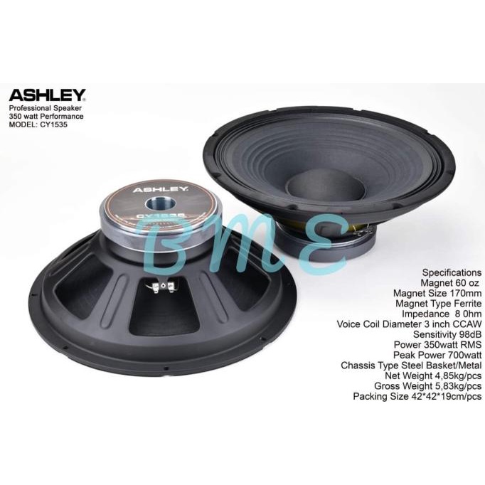 Best Seller Speaker Woofer Ashley Cy1535/Cy 1535 15 Inch Mid Bass 350Watt-700 Watt