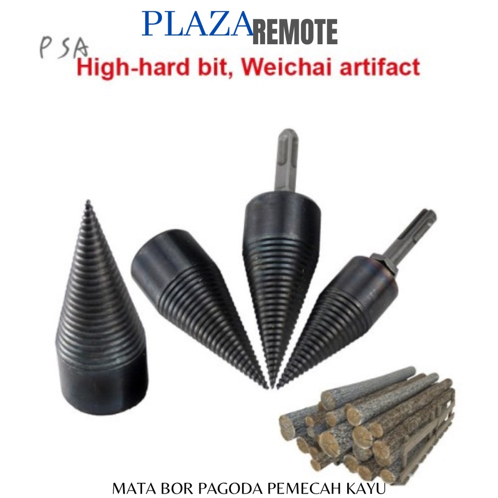 MATA BOR PEMBELAH KAYU PAGODA 33 MM BATANG HEX SDS 3IN1