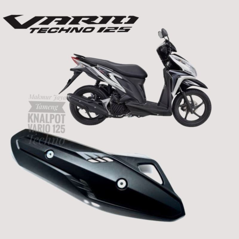 Cover Tutup Tameng Pelindung Knalpot Standar Honda Vario 125 Techno Injection Original Standar