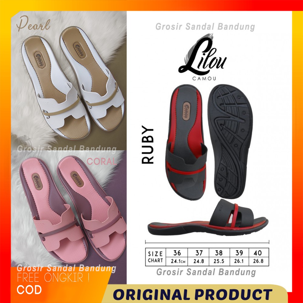 Sandal Flipflops Wanita CAMOU LILOU Series Nyaman dipakai dan Anti