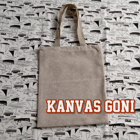 Tas tote bag REsleting KAnvas polos kanvas goni