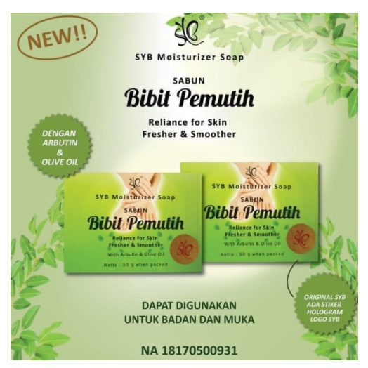 syb SABUN BIBIT PEMUTIH / sabun bibit pemutih syb