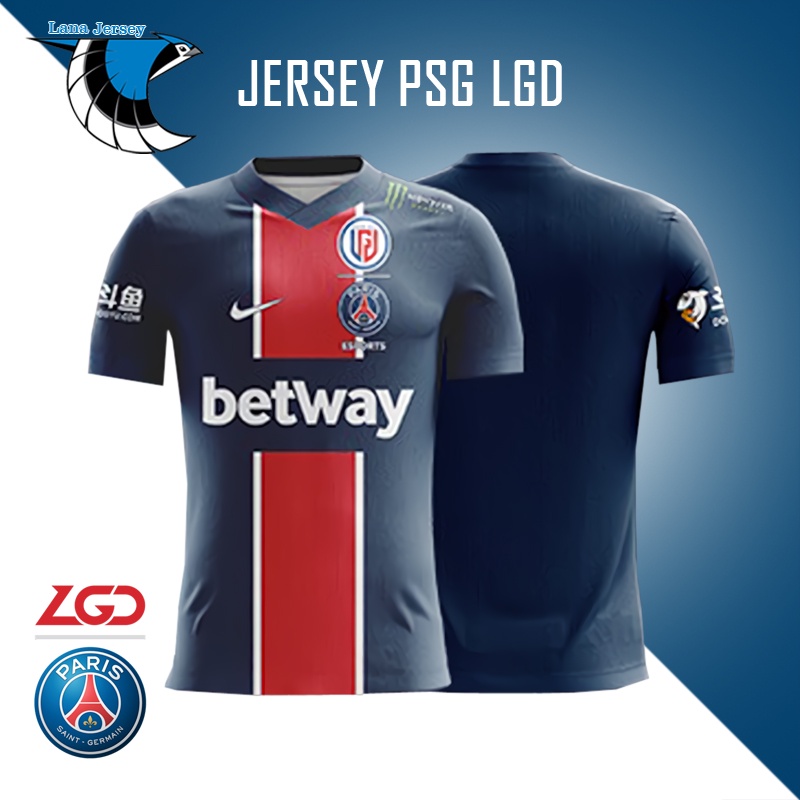 JERSEY BAJU KAOS GAMING TEAM PSG LGD 2021 GAME DOTA 2 LOL WILDRIFT PUBG FREE NICKNAME