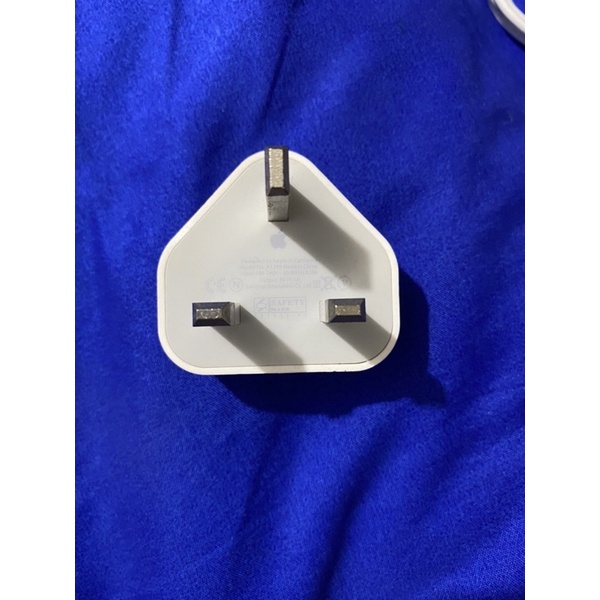 adaptor iphone kepala charger kaki tiga original