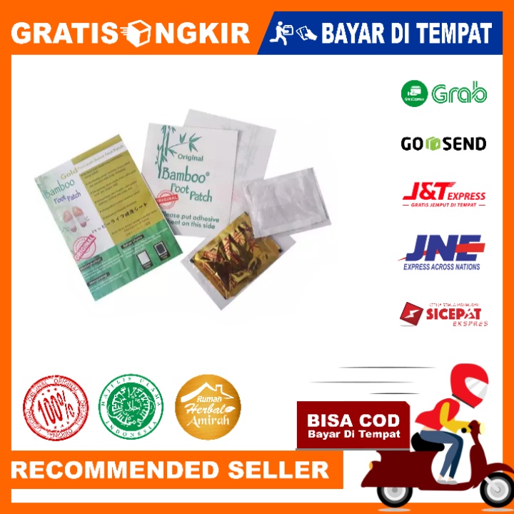 Koyo Bamboo Gold Original 100% untuk Membuang Racun Dalam Tubuh Isi 2 + 2 Plaster