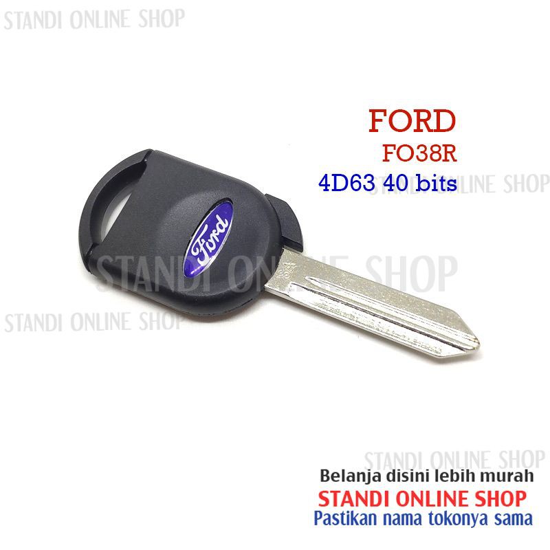 Casing Kunci Key Shell Blank Bahan Kunci Mobil Ford Escape Chip 4D63