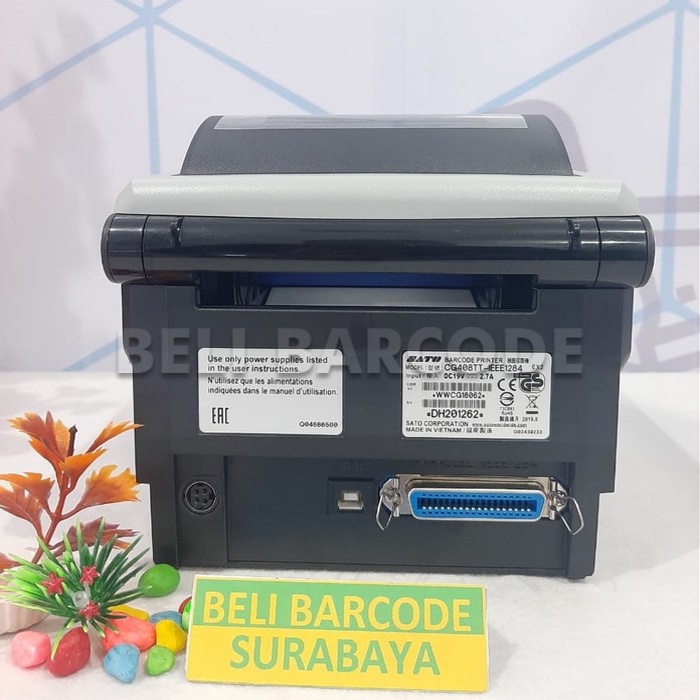 SATO CG 408TT | CG408TT | BARCODE PRINTER CETAK LABEL KUALITAS BAGUS