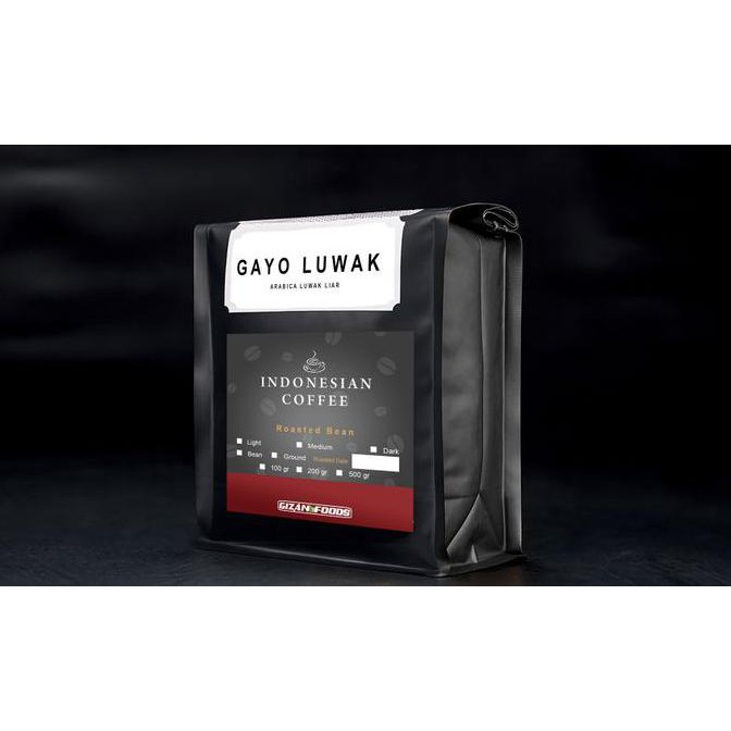 

Kopi Gayo Luwak Liar Arabica 200 gr Grade 1 (Biji/Bubuk) - Biji