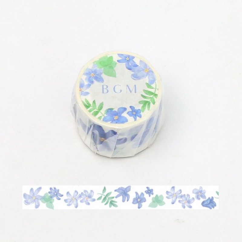 

Washi Tape BGM Blue Flower