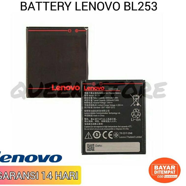 [KODE 0VR9U] BATTERY BATRE BATERAI BATU HP LENOVO A1000 A2010 BL253 ORIGINAL