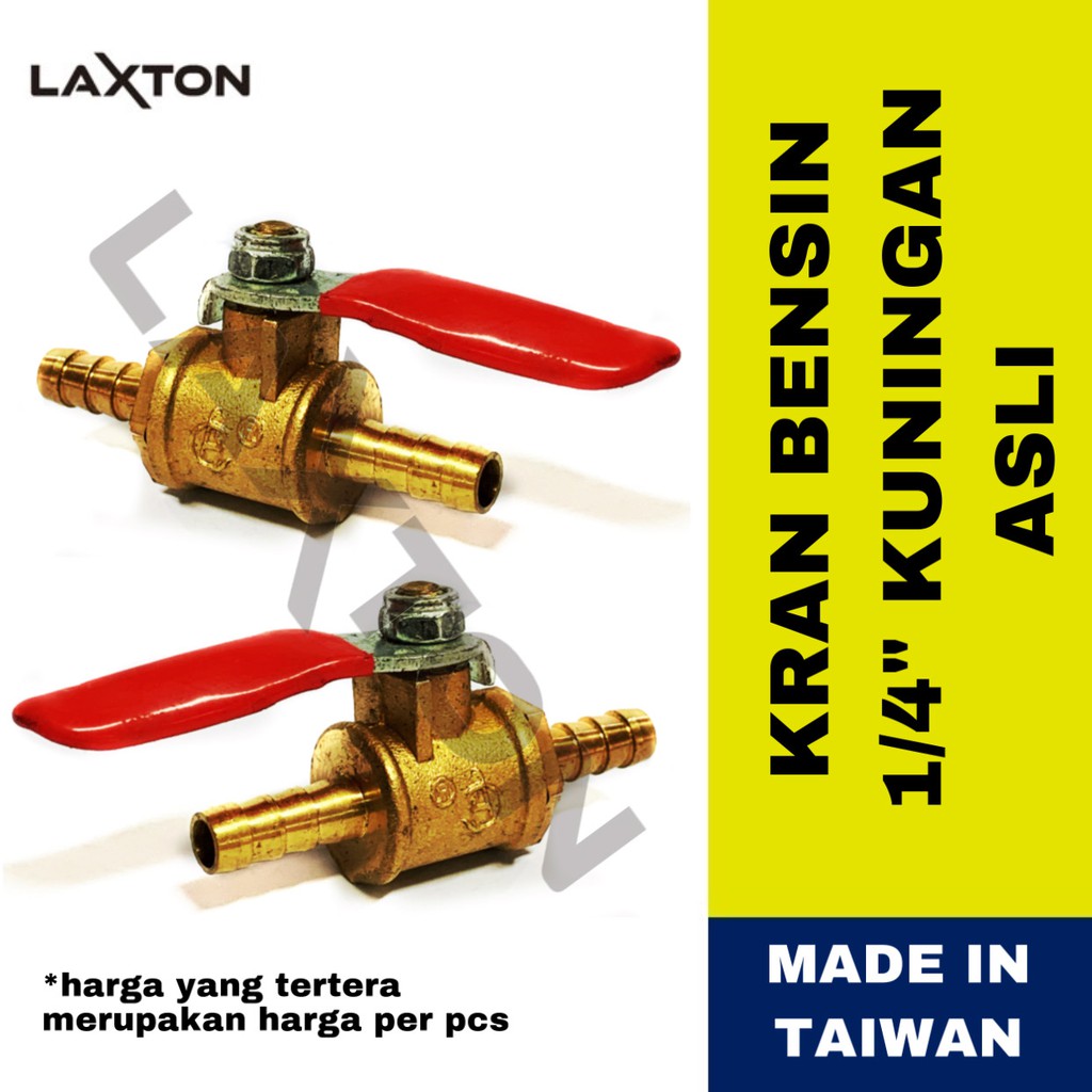 Kran Bensin Motor Universal Kuningan 1/4&quot; / Kran Bensin motor 1/4&quot;