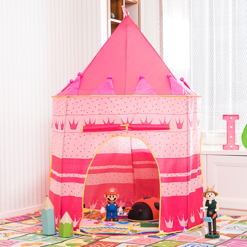 (2KG) SHENAR TENDA CASTLE ANAK/TENDA BERMAIN ANAK/TENDA CAMPING ANAK/TENDA PINK/TENDA BIRU/TENDA ANAK