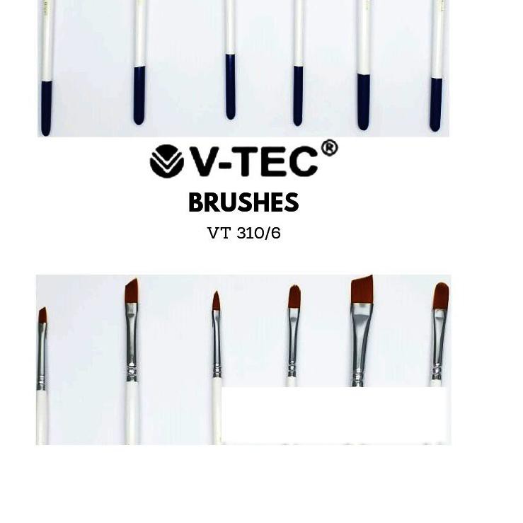 

Murah Banget MRWAK V-Tec Brush VT-310 Set 6 / Kuas Lukis Set 6 / Kuas V-Tec 88 Grosir