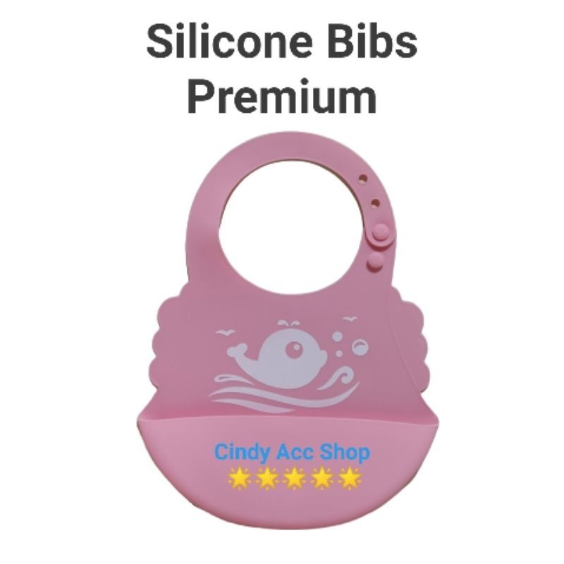 Silicone Waterproof Baby Bib Premium Celemek bayi AL008