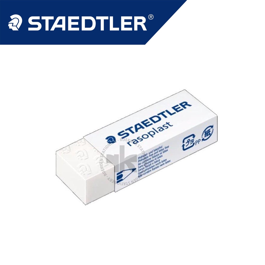 

Staedtler Rasoplast Penghapus Polos Tanggung Putih 526 B30 (43x19x13mm)