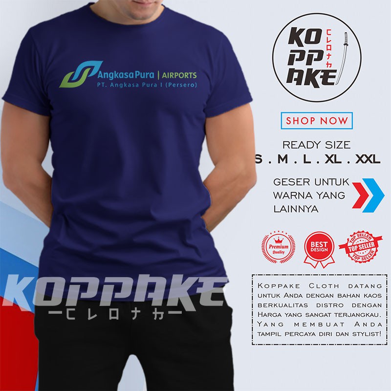 Kaos Angkasa Pura Airports Logo Baju Perusahaan