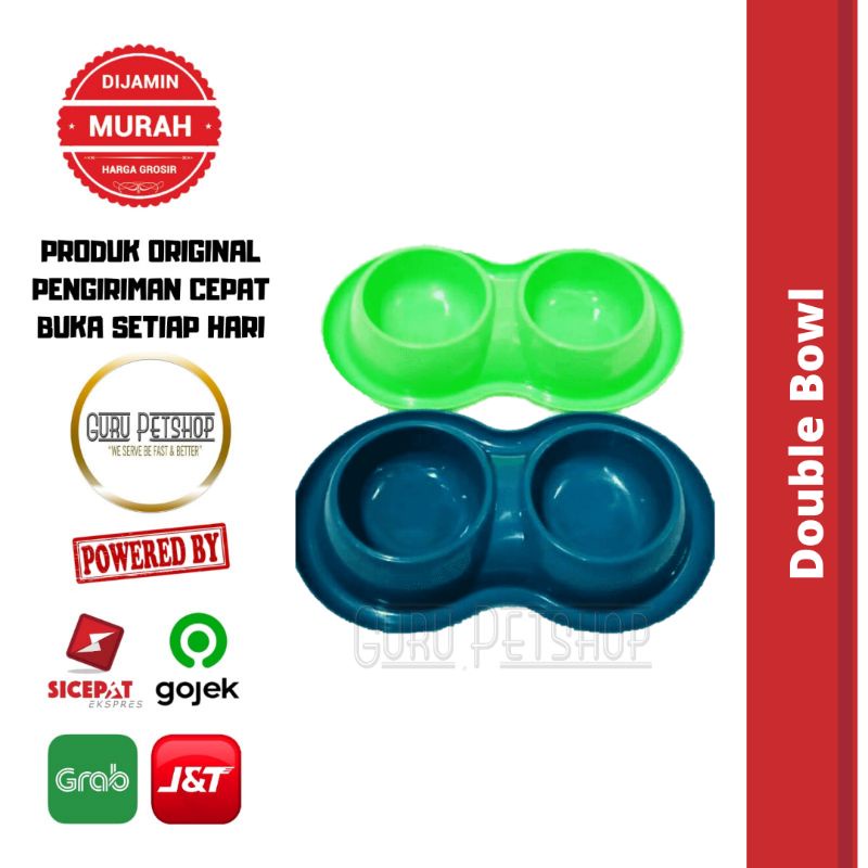 Pet Bowl - Tempat Makan Anti Semut Double - Bowl Anjing Kucing CP-12