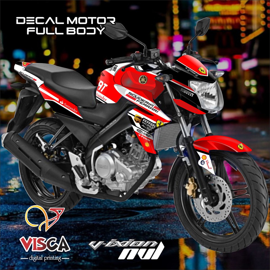 Decal Vixion NVL Decal Vixion New Stiker Vixion NVL Stiker Vixion New Ferrari