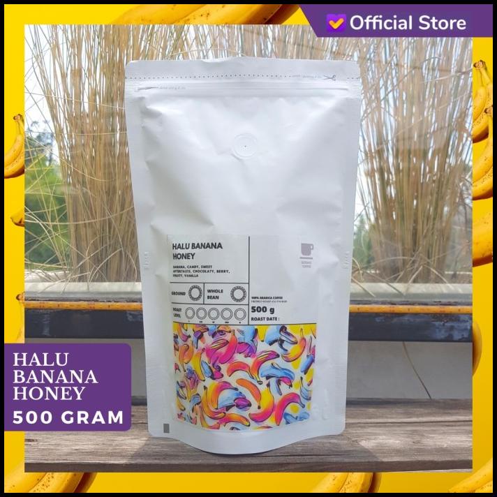 

Kopi Arabika Halu Banana Honey 500 Gram Biji Dan Bubuk