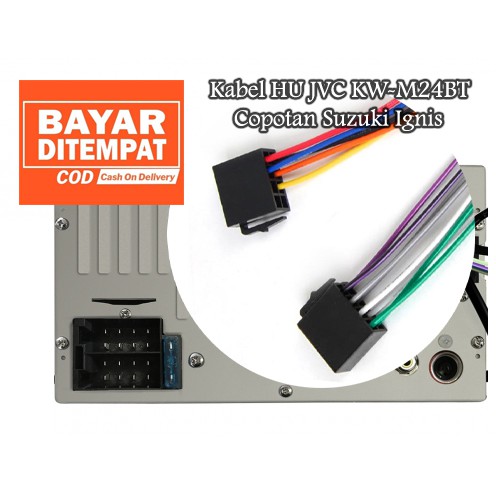 Kabel Head Unit Tape JVC KW-M24BT untuk Pasang HU JVC KW-M24BT 2 DIN Copotan Suzuki Ignis