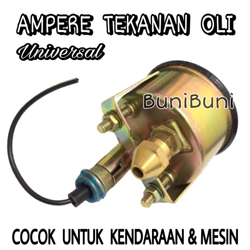 Ampere Oli / Oil Meter - Indikator Pengukur Tekanan Oli Mesin Mobil High Quality