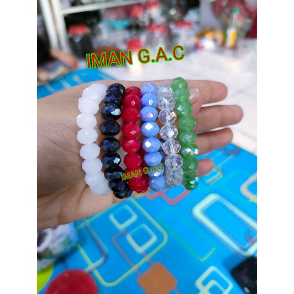 gelang kristal anak 8mm/gelang kristal ceko/gelang anak/aksesories gelang crystal kristal ceko