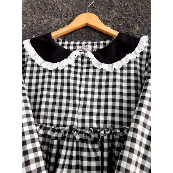 megumi midi dres ruffle biroloutfit/bisa busui