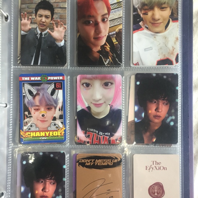 Chanyeol Photocard official album ( growl , lotto , lmr, power)