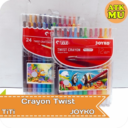 

Crayon Twist TiTi Joyko/Crayon Joyko isi 12 dan isi 24