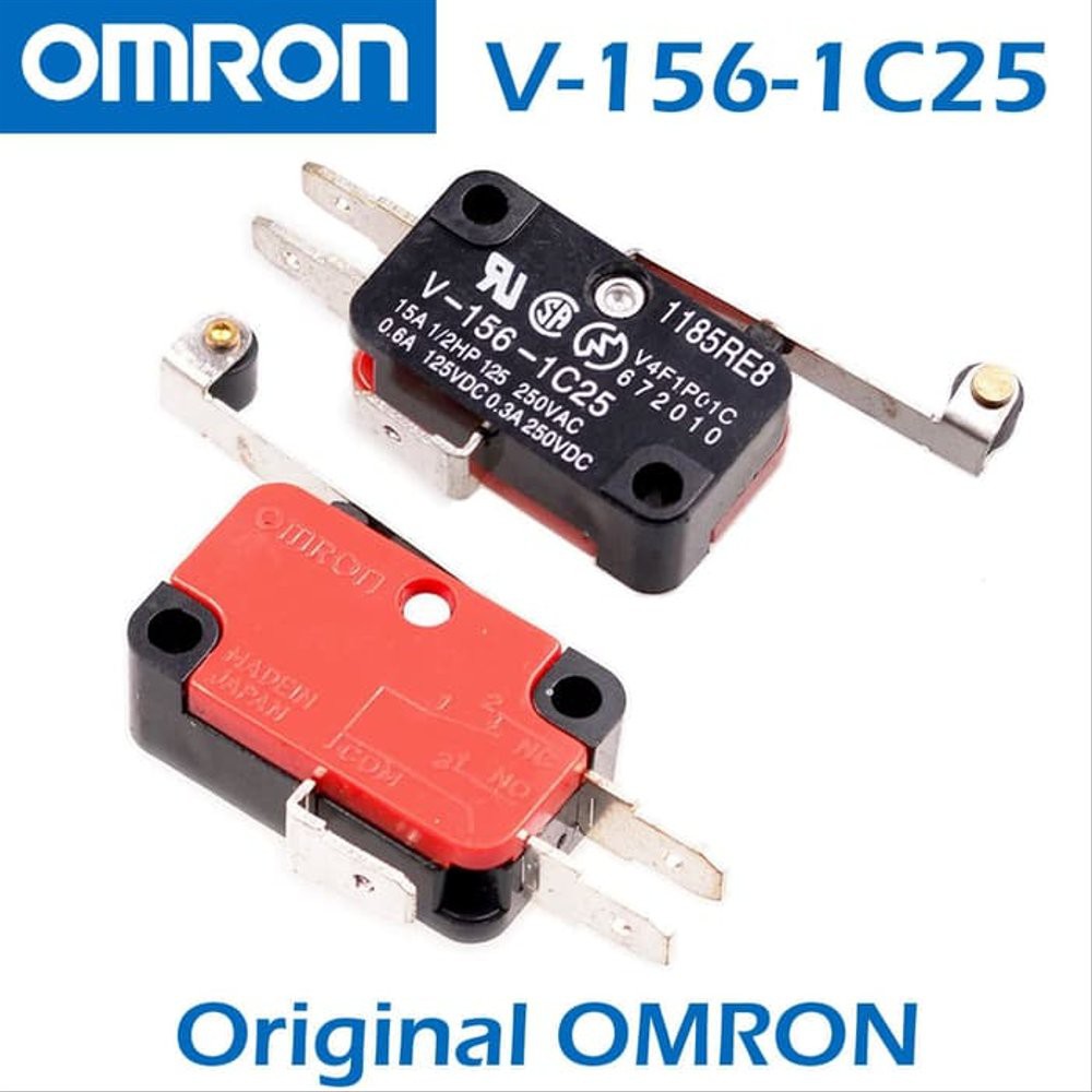 Jual Limit Switch Omron V-156-1C25 Saklar Micro Miniature Tuas Gagang ...