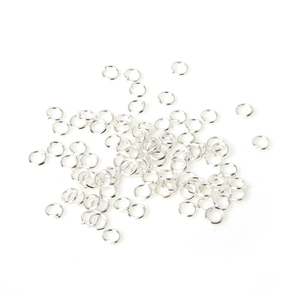 500pcs / Lot Cincin Terbuka Bahan Alloy Ukuran 0.5x3mm Untuk Perhiasan Diy