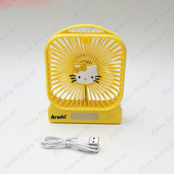 Kipas mini portable Arashi MINNI Fan TRF 4&quot; + emergency