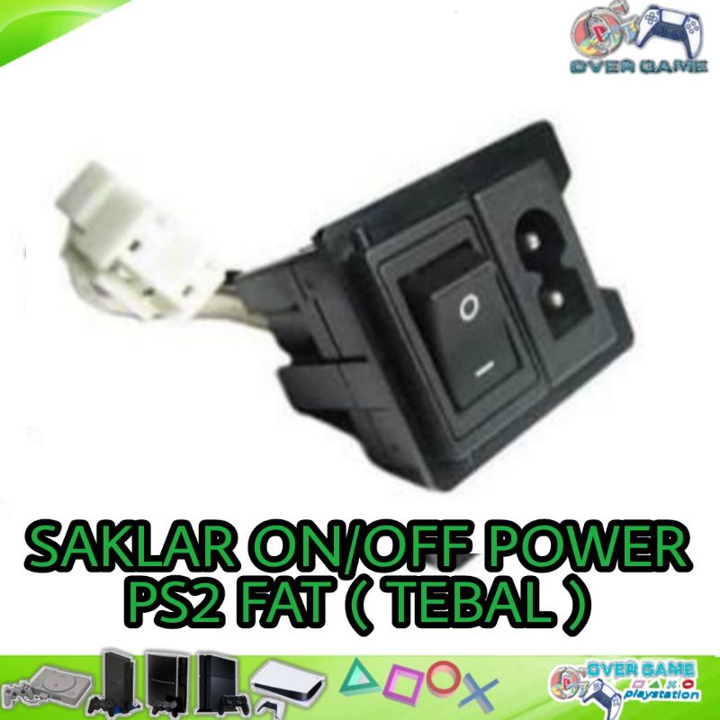 TOMBOL POWER SAKLAR ON OFF PS2 FAT ORI MESIN