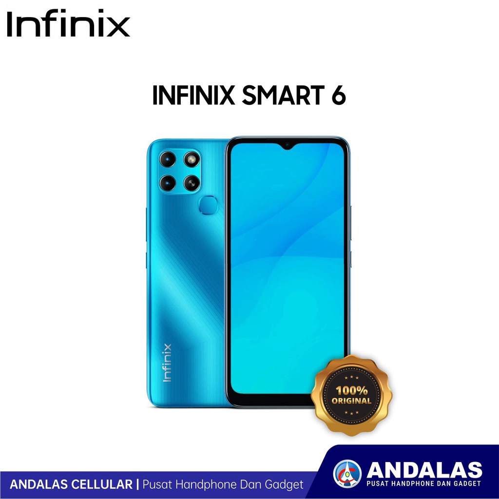 INFINIX SMARTPHONE SMART 6 2/32GB 6,6 INCH GARANSI RESMI