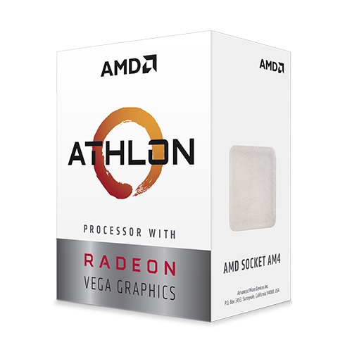 Processor AMD Athlon 3000G (Radeon Vega 3) 3.5Ghz Cache 4MB 35W Socket AM4 Box