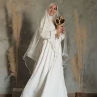 GAMIS SET AKAD BY HIJAB  ALILA  GAMIS WALIMAH Gaun Nikah 