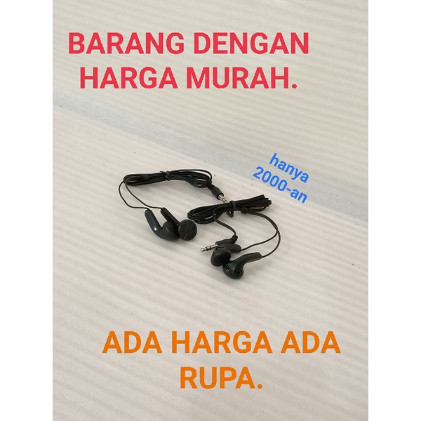 HeadSet Earphone Handsfree Termurah (NO MIC)