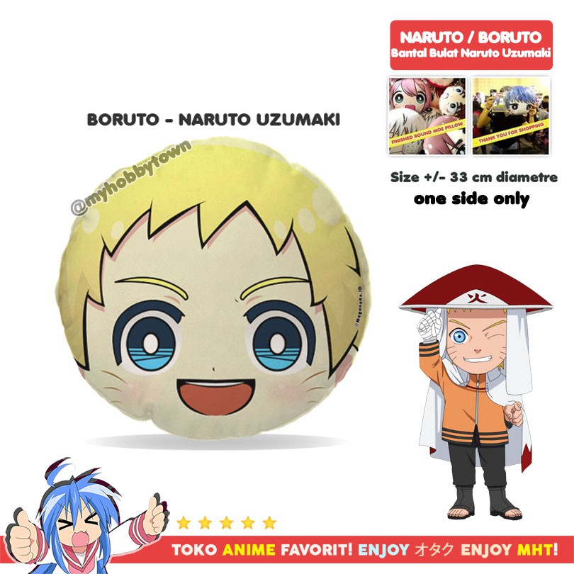 Bantal Bulat Anime Naruto Plushie Plush Doll