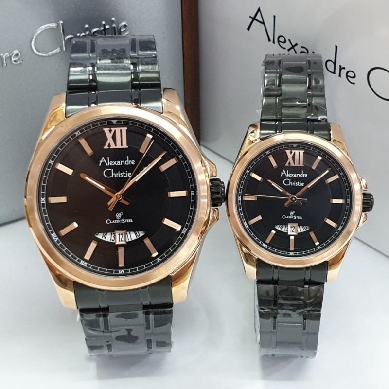 Jam tangan couple Alexandre Christie AC 8473 AC8473 original
