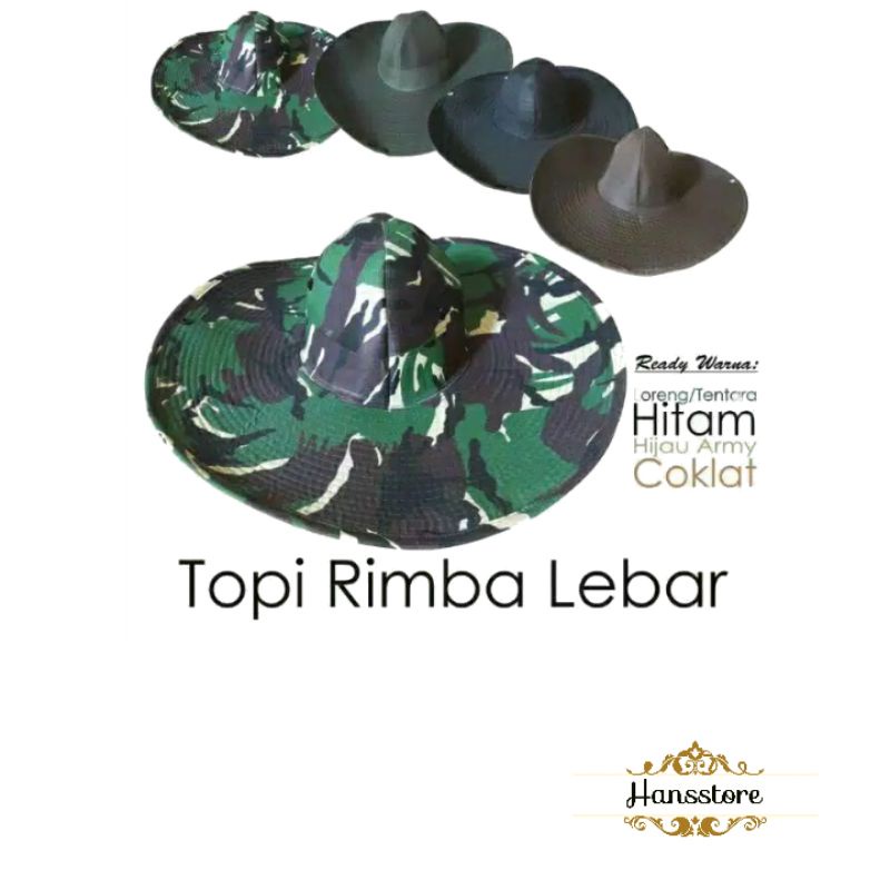 Topi petani topi meksiko lebar