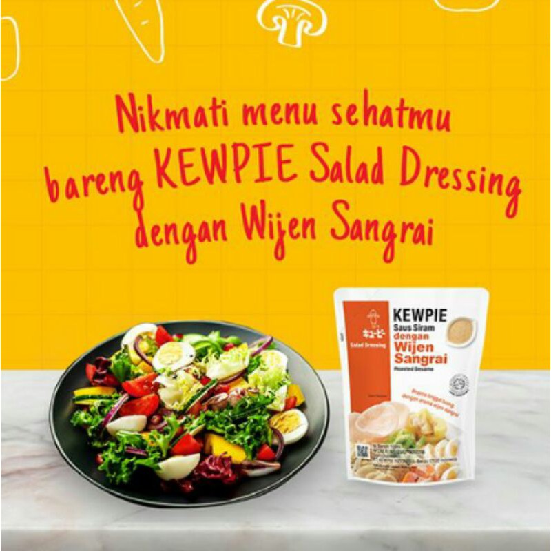 

[100ML] KEWPIE SAUS SIRAM DENGAN WIJEN SANGRAI / ROASTED SESAME KEMASAN POUCH