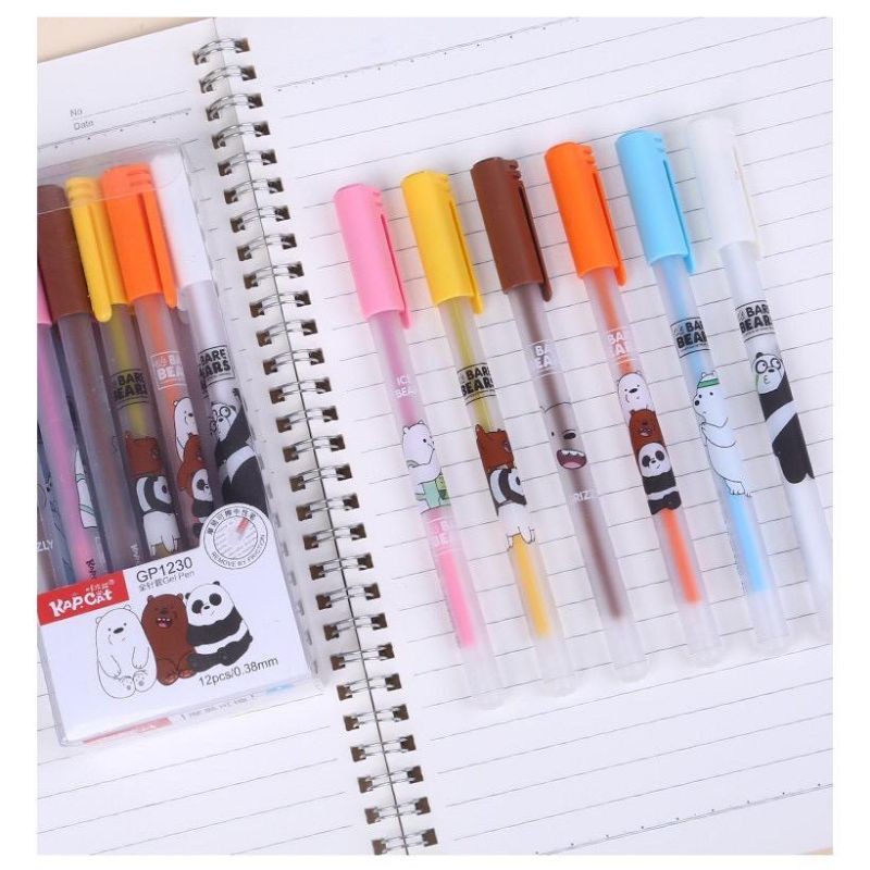 Pen Cair Bisa Hapus Magic Pena Erasable Gel by Friction We Bare Bears