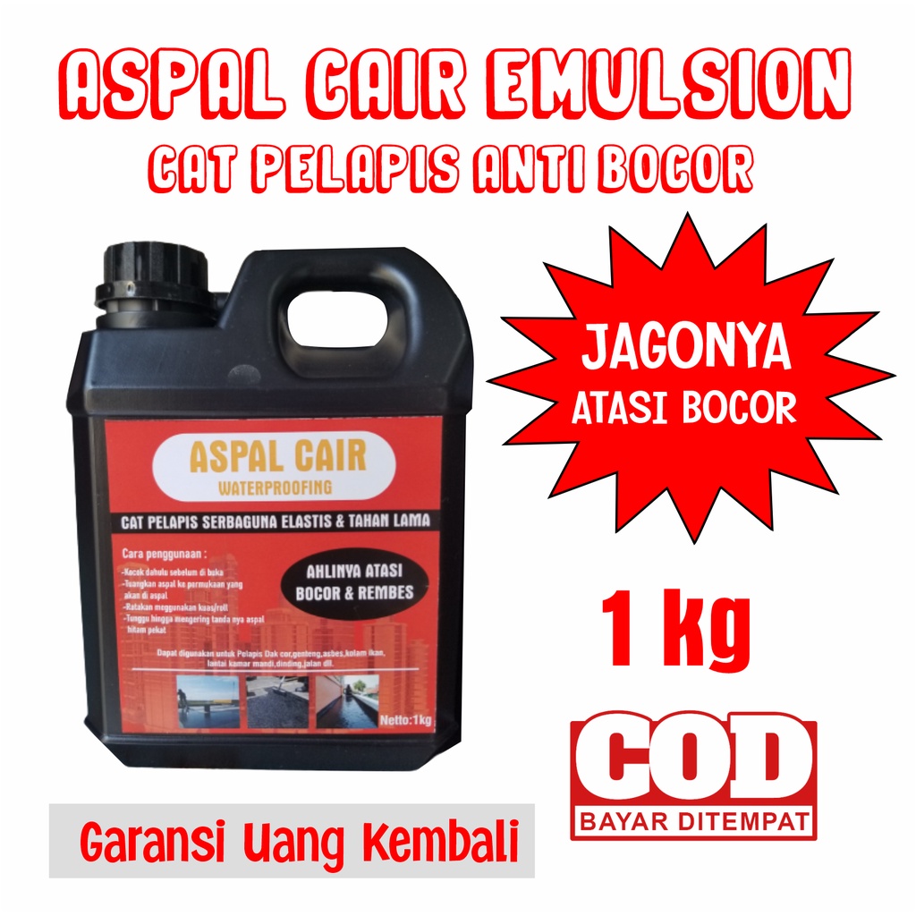 Aspal Cair 1 kg Untuk Kolam/Dak/ Rembes