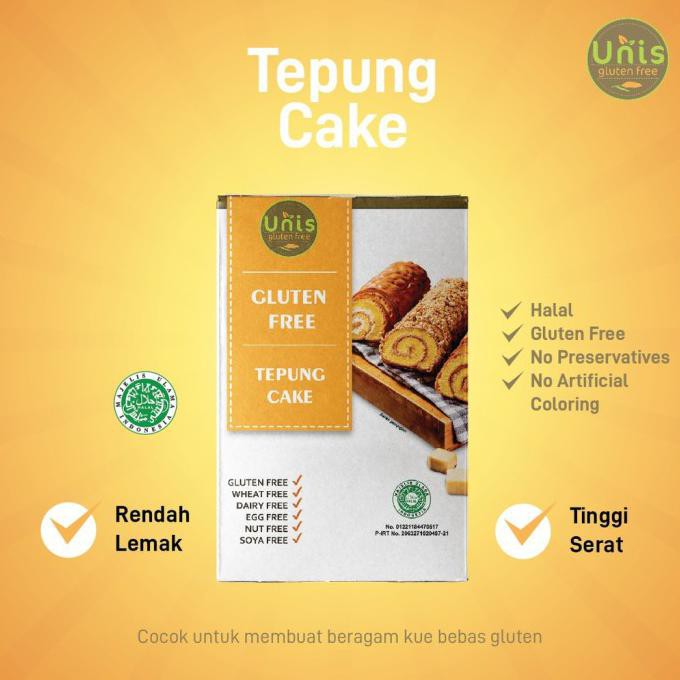 

Unis Gluten Free Tepung Cake Kue Bebas Gluten 500 Gram