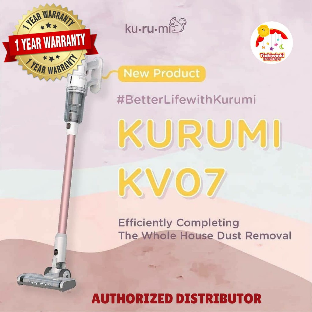 Kurumi KV 07 Powerful Cordless Stick Vacuum Cleaner with Spray Mop