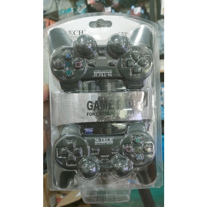 Gamepad DOBLE Getar Black - Stick PC Laptop - Joystick PC Laptop Usb