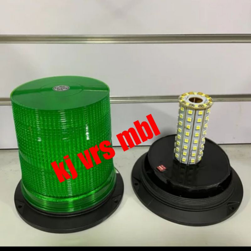 Lampu perigatan atap mobil led baicon hijau