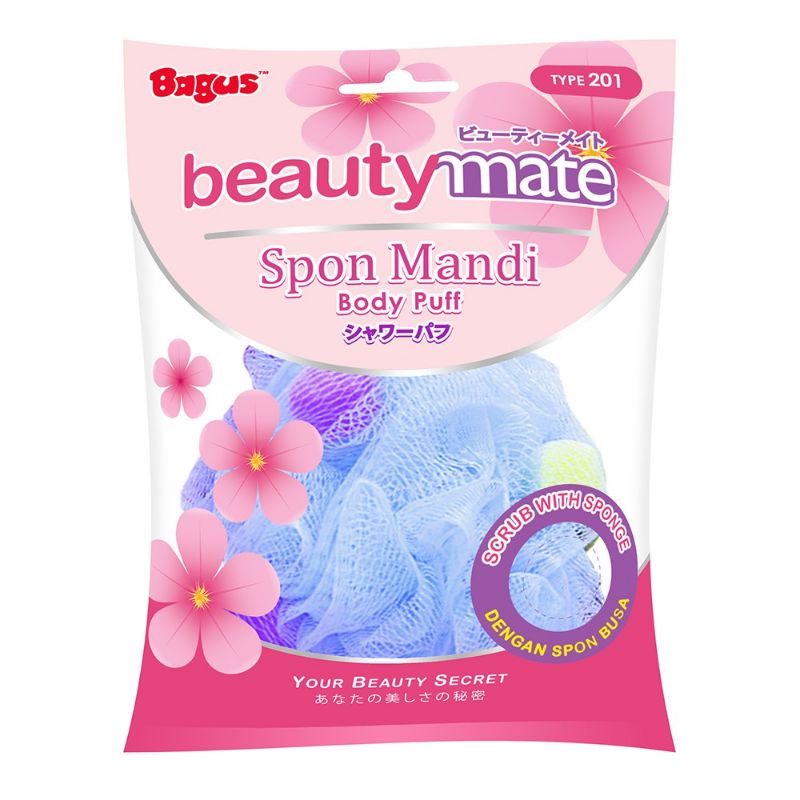 Bagus Shower Puff/ Spon mandi  Beauty mate 203,201