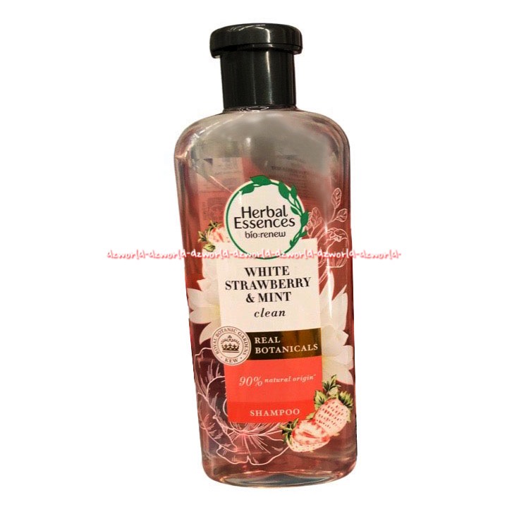 Herbal Essence Bio Renew 400ml White Strawberry &amp; Mint Clean Shampo Volume White Grape Fruit Mosa Mint Sampoo Herbalessence Bening Transparant